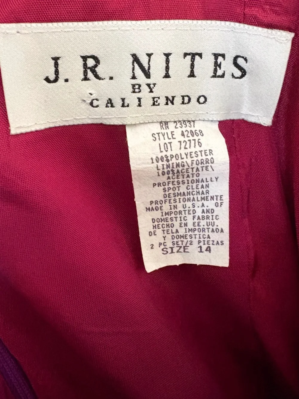 JR Nites by Caliendo Purple Dress